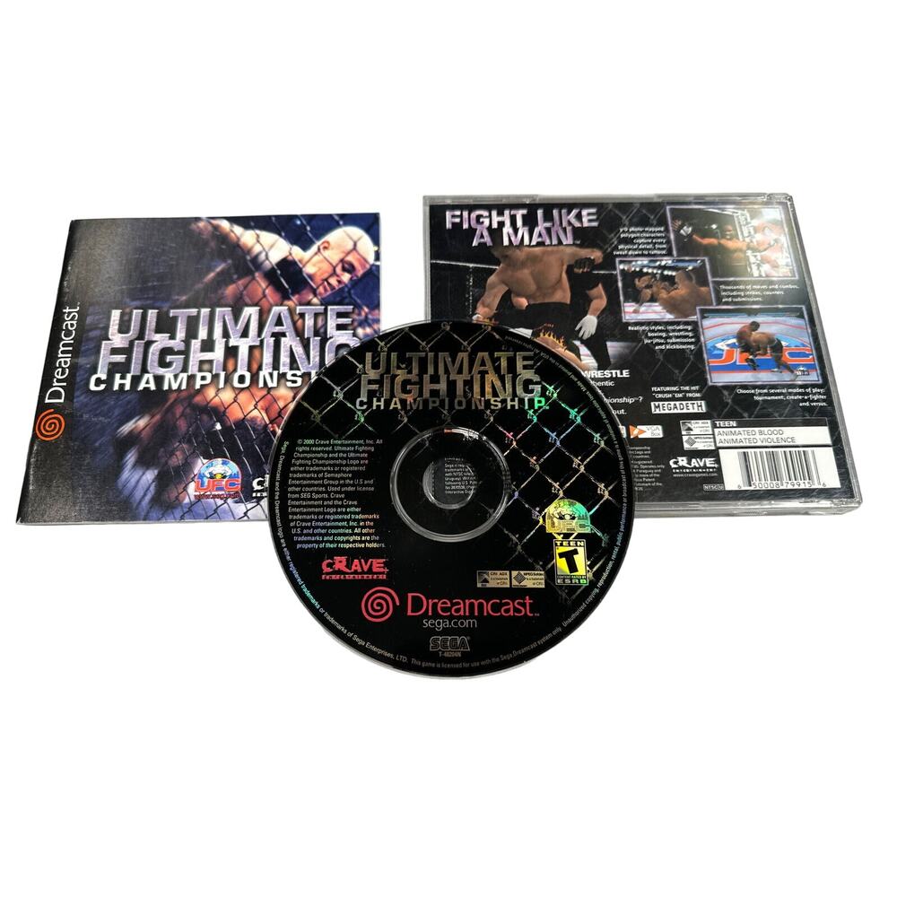 Ultimate Fighting Championship (Sega Dreamcast, 2000) Complete, Tested